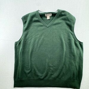 Duluth Trading Co V-Neck Green Sweater Vest